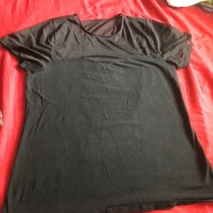 Foxy  sheer shoulder top